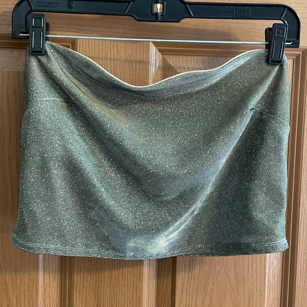 Shimmery Tube Top